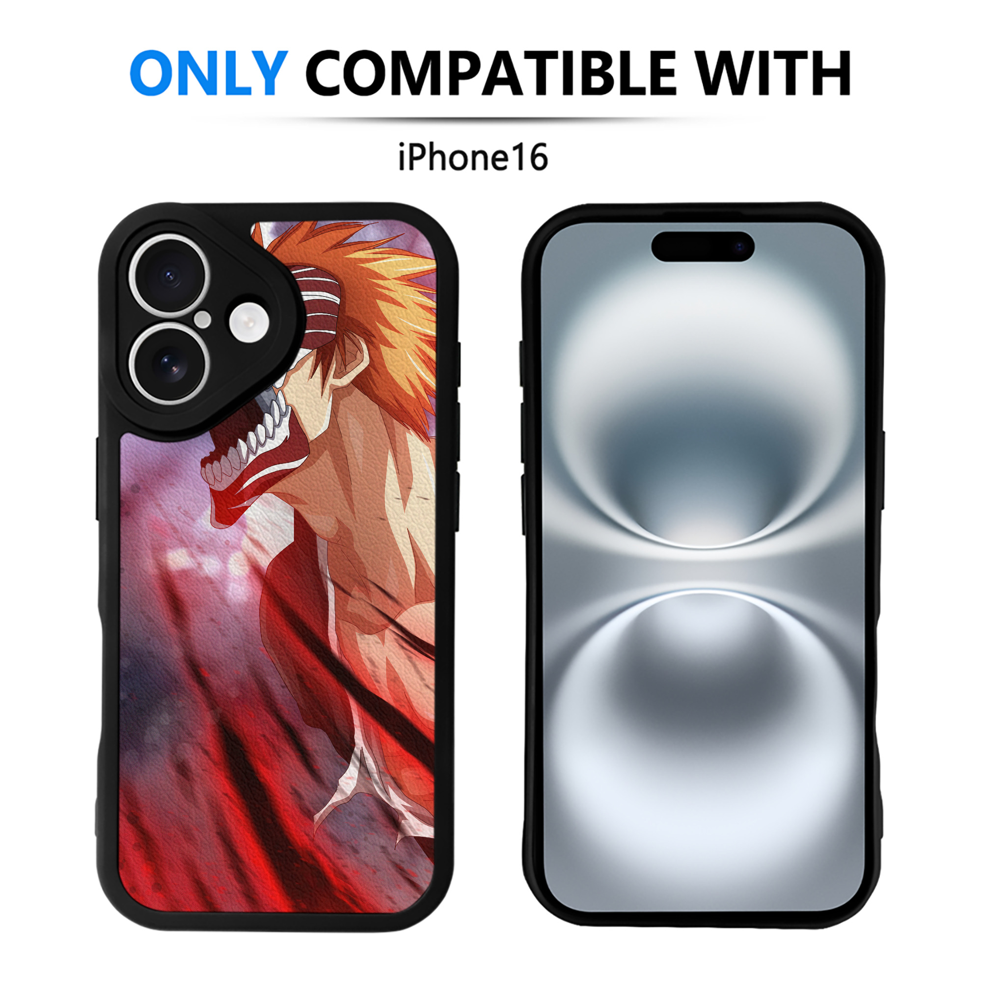 （画像用） ブリーチ BLEACH 【iPhone 16シリーズ対応】シリコンスマホケース（レザー調） 材質：シリコン